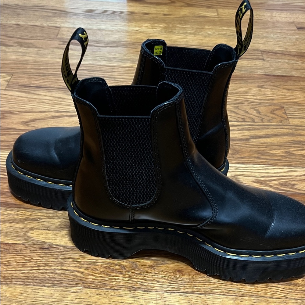 Black Leather Chelsea Boots